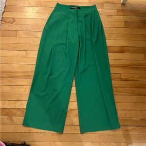 FengFanStudio Green Wide Leg Trousers